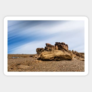 Rocky landscape in the coast of Brittany Sticker